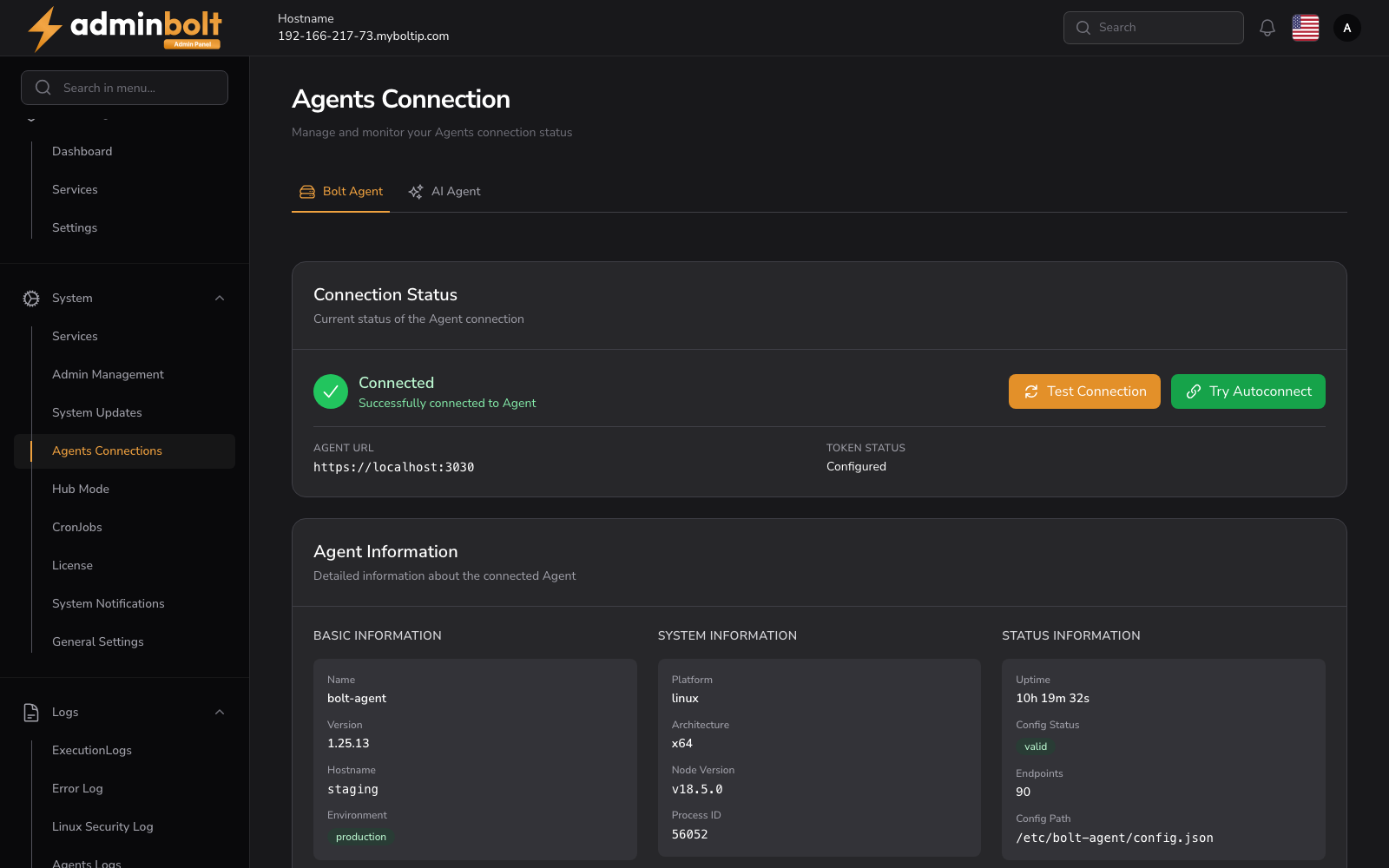 Agent Connection