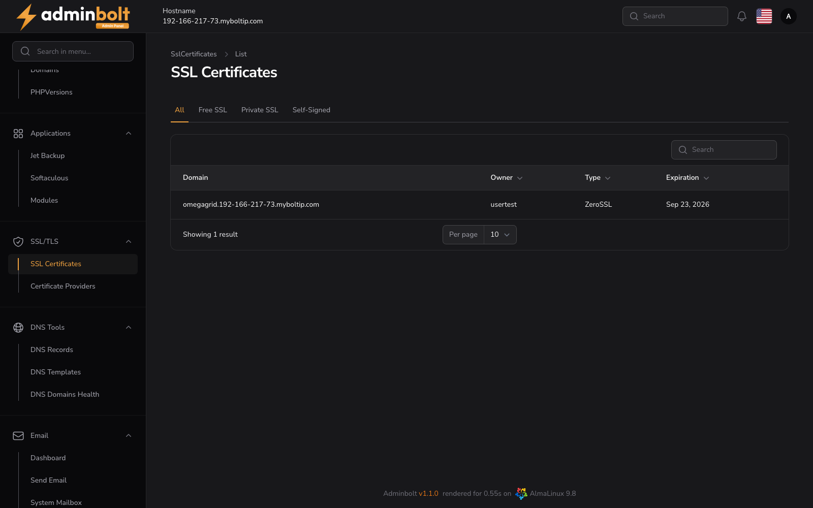 Import Certificate Modal