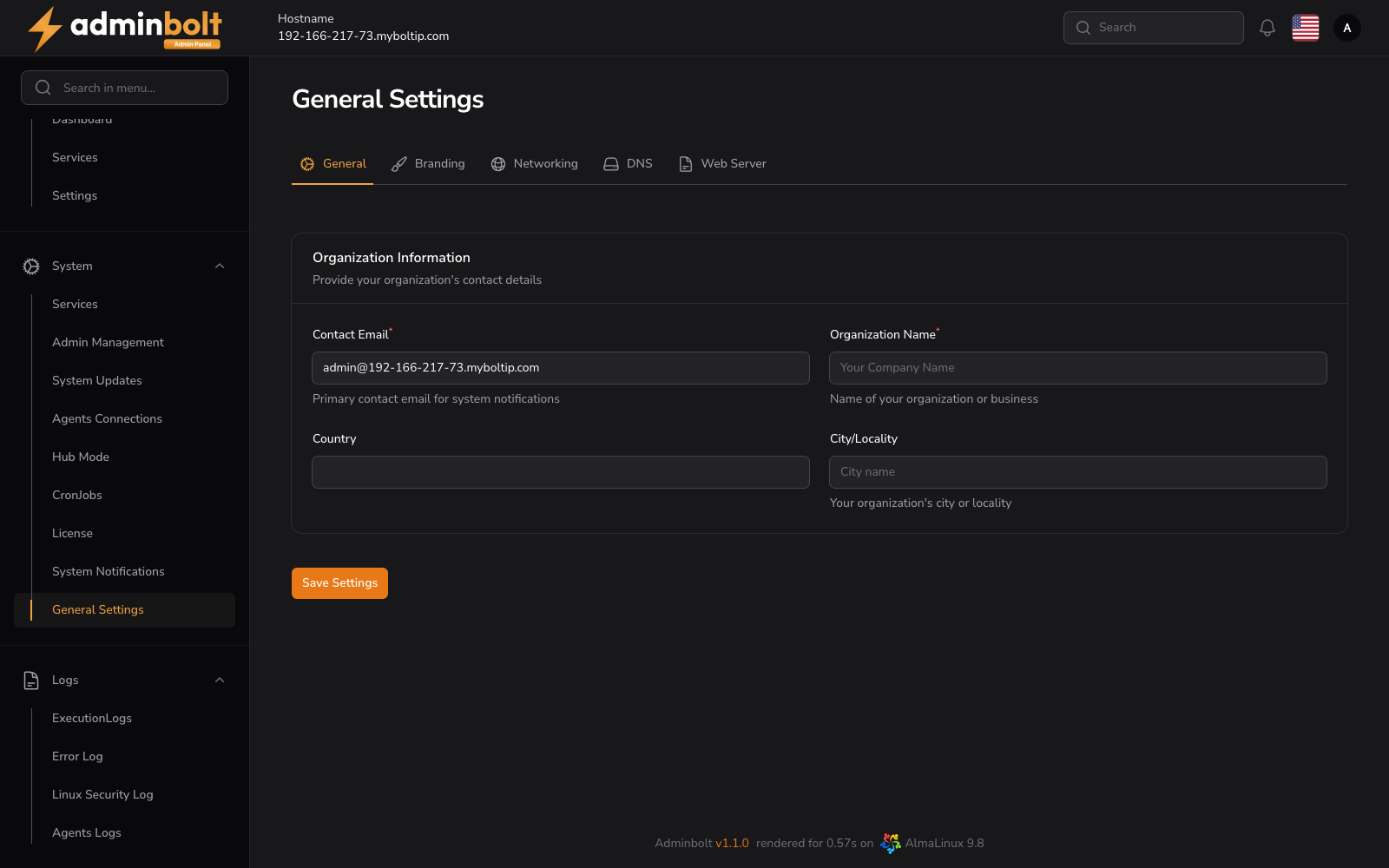 General Settings