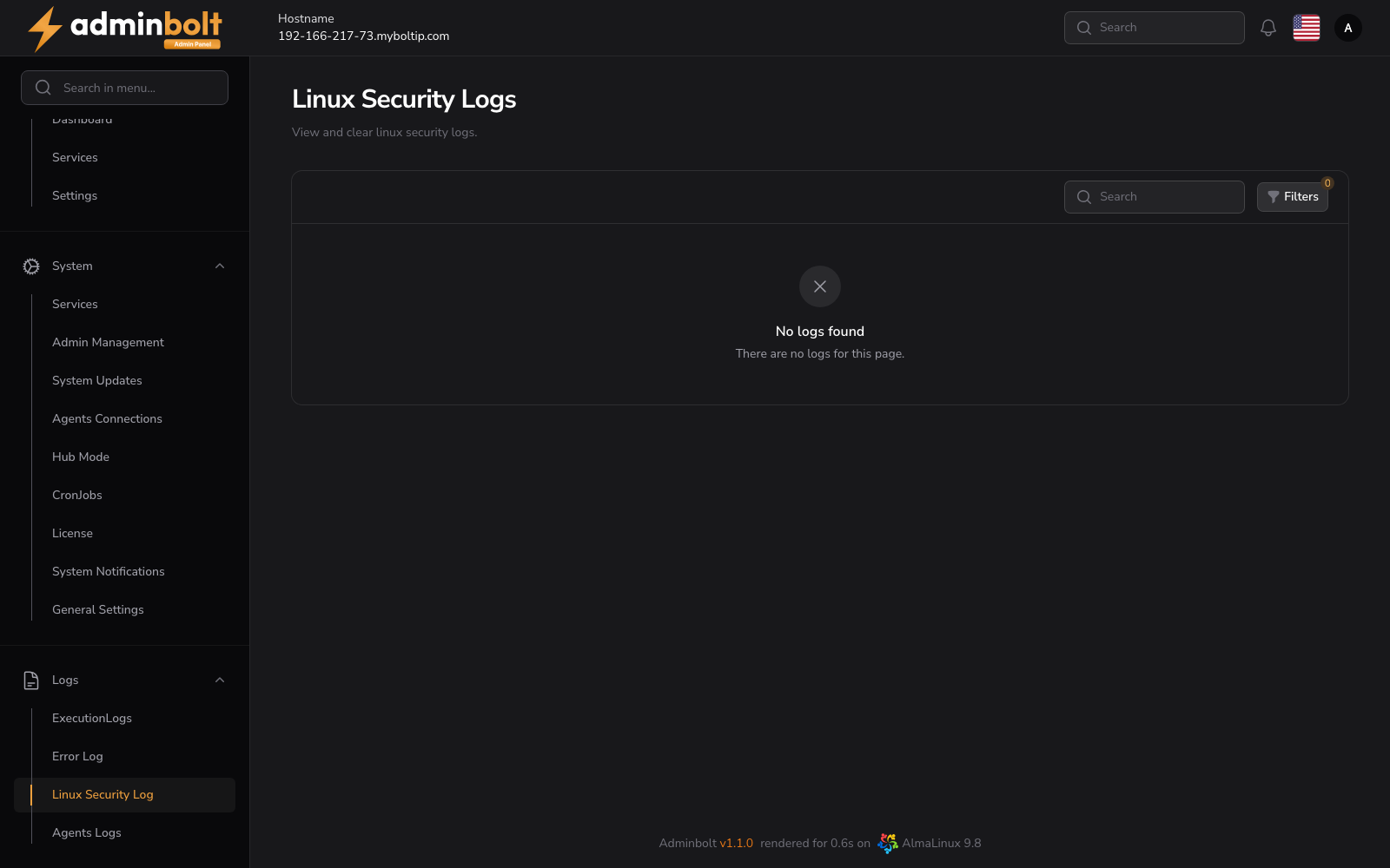 Linux Security Log