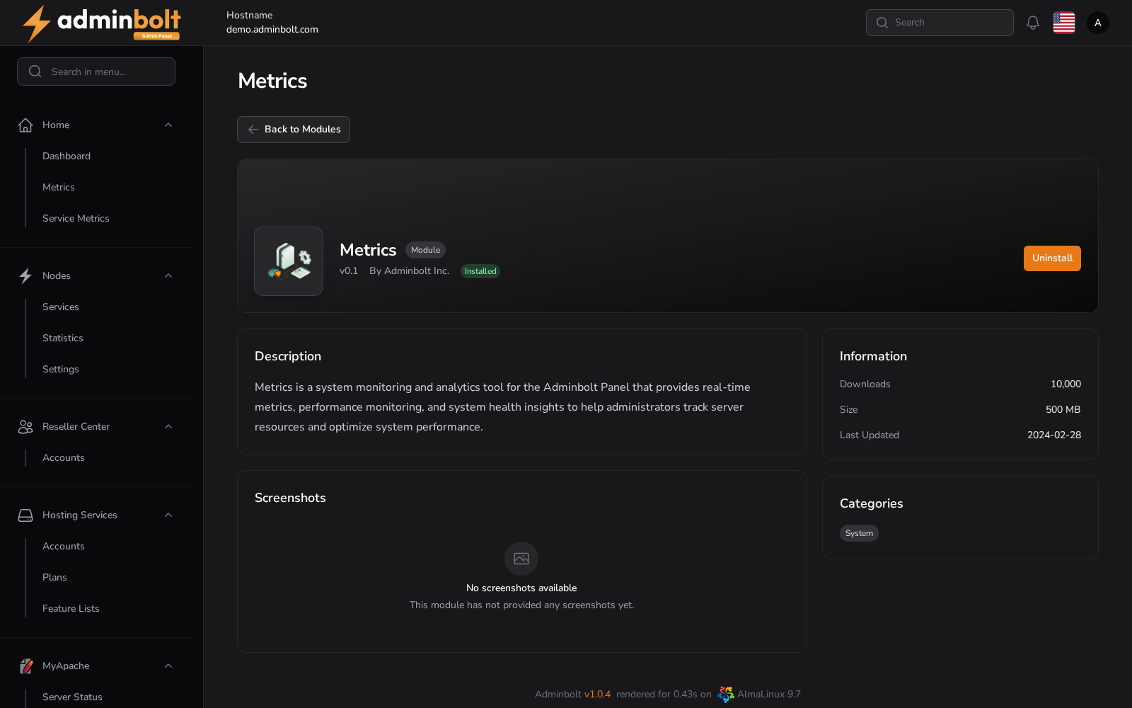 Metrics
