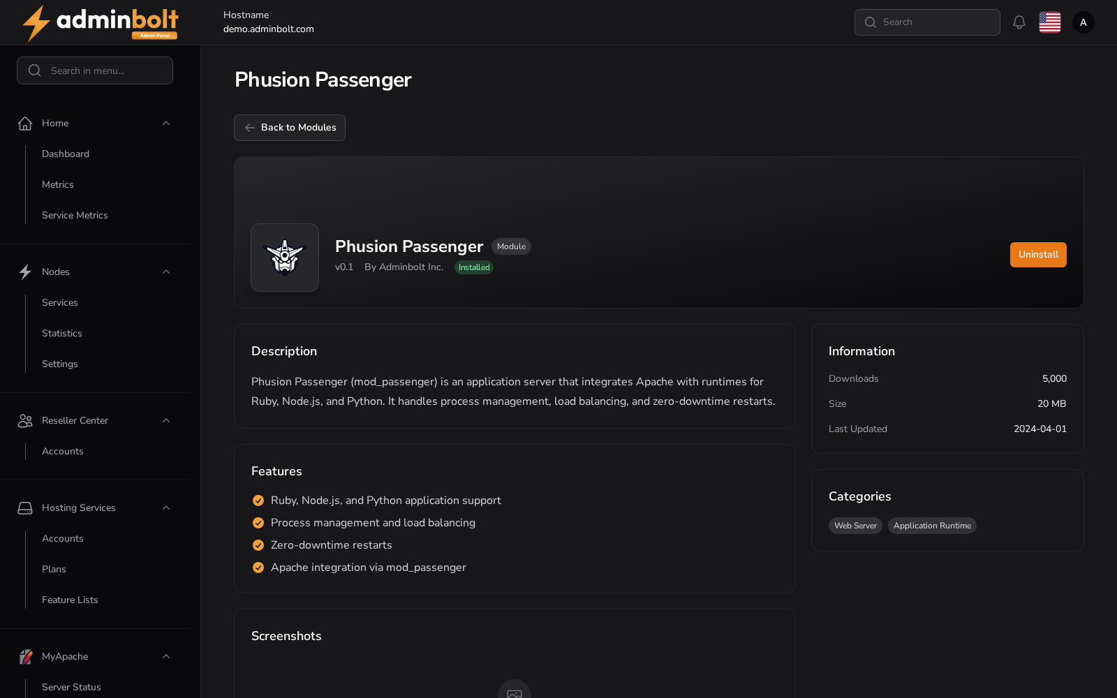 Phusion Passenger