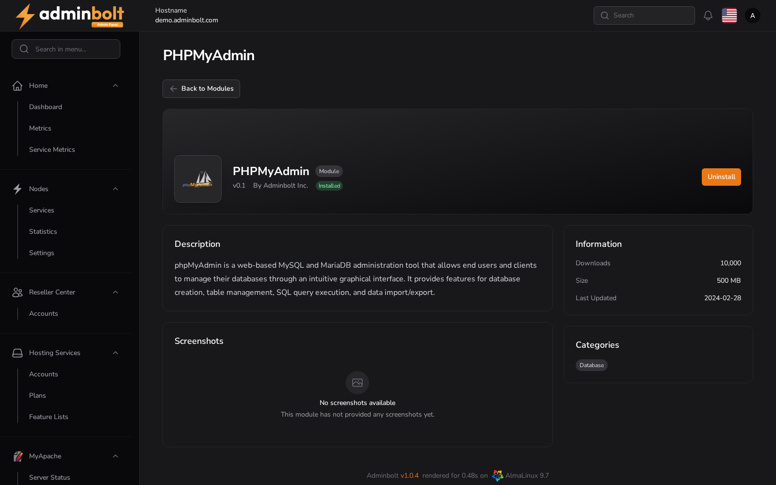 PHPMyAdmin