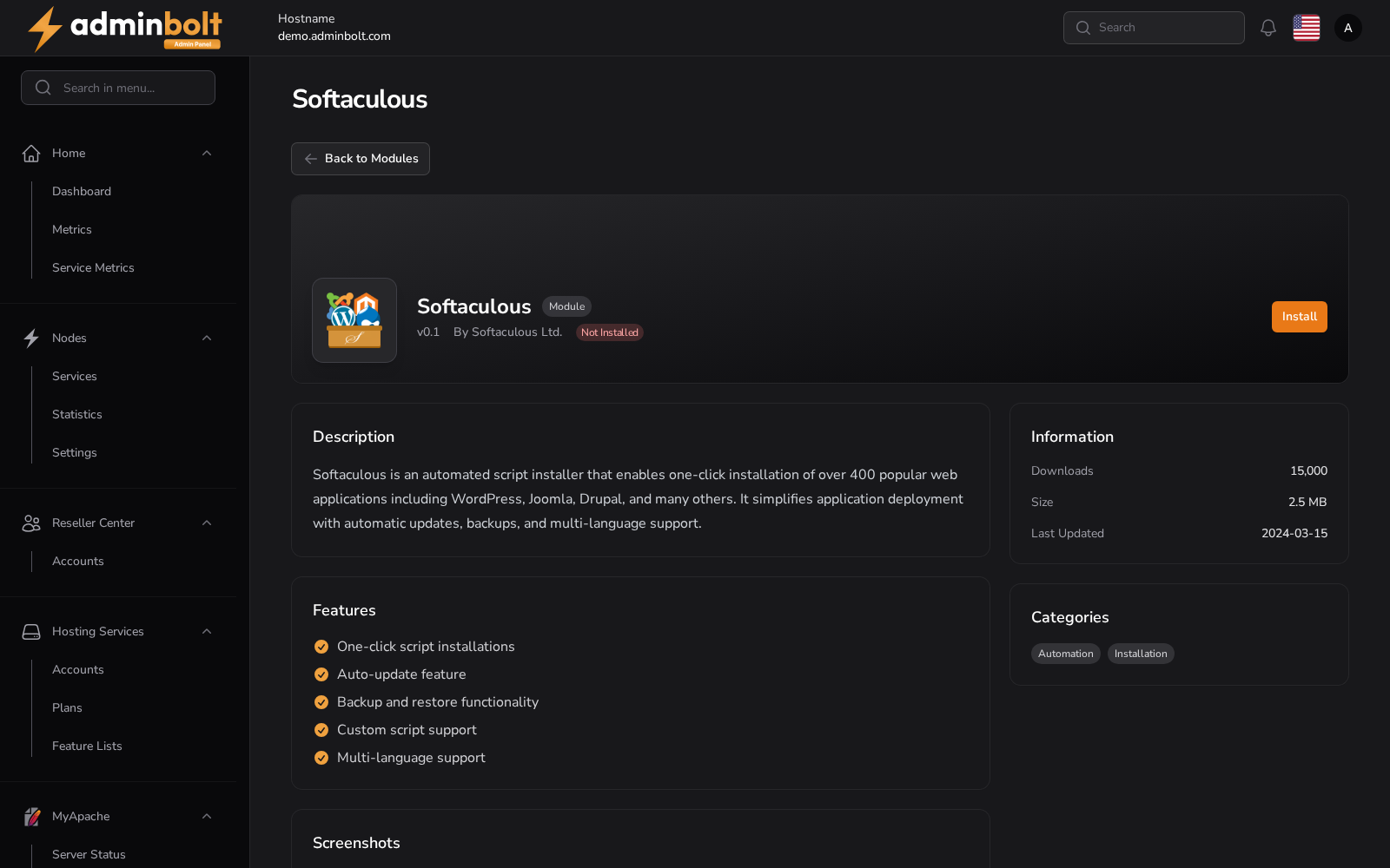 Softaculous
