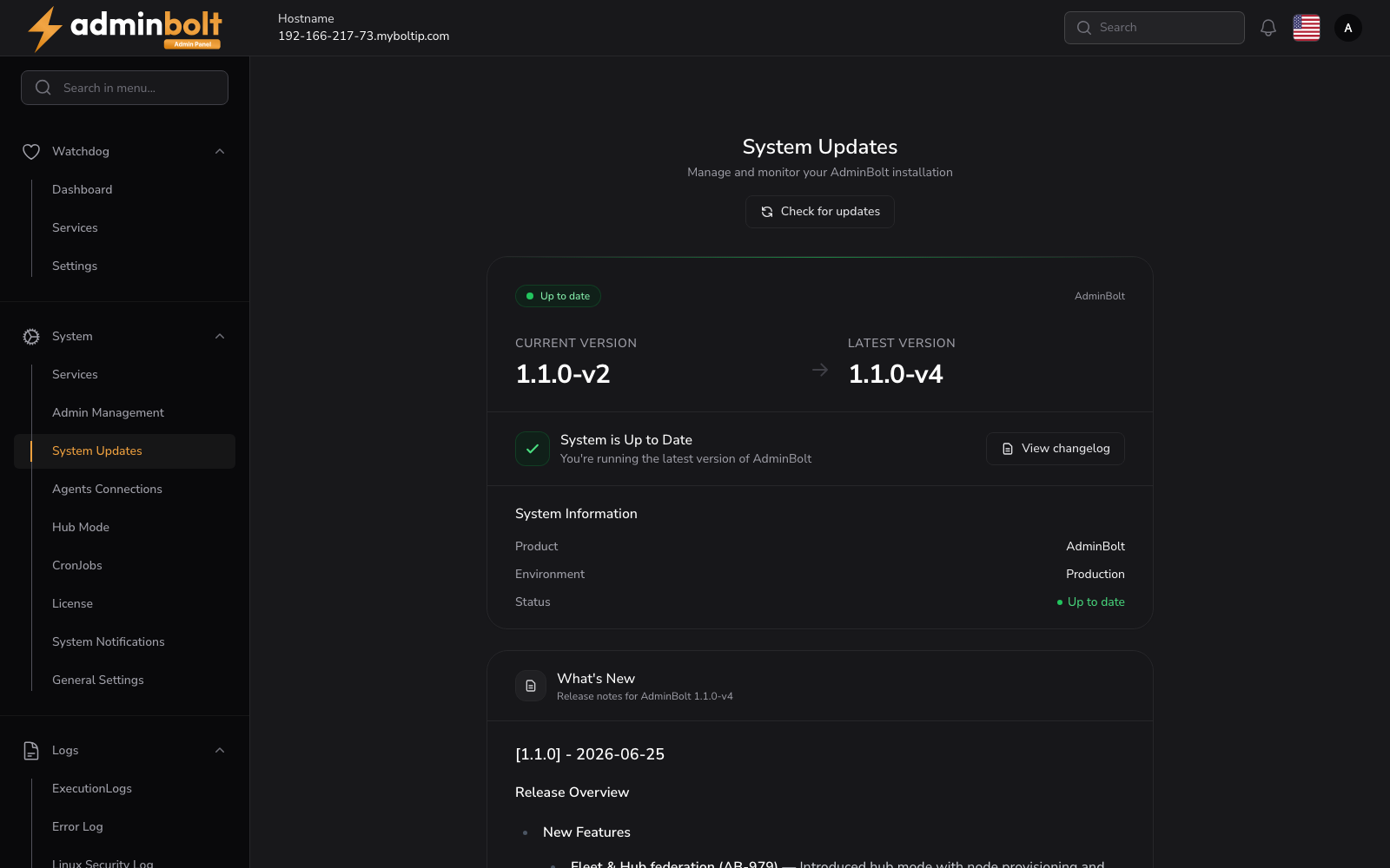 System Updates