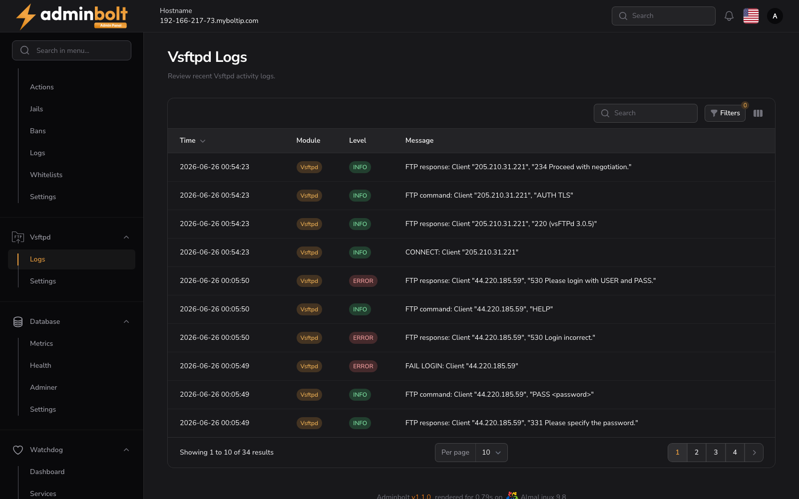 Vsftpd Logs