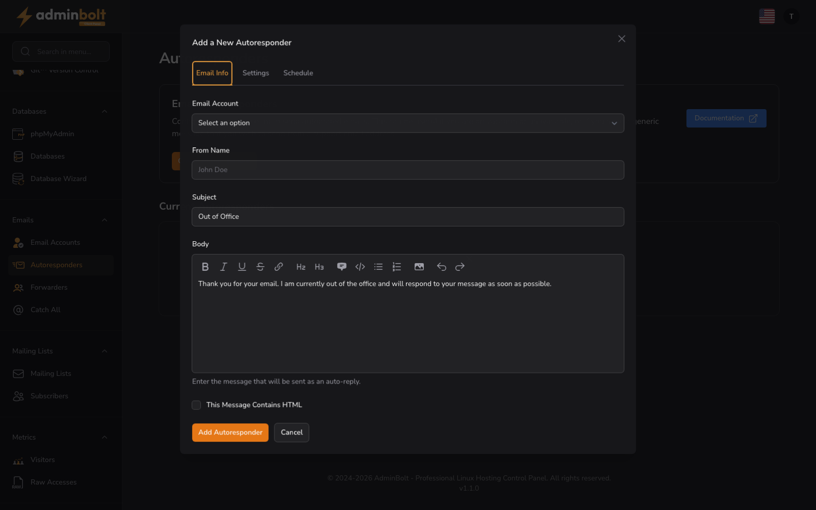 Autoresponders