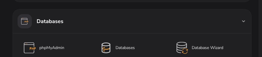Databases and Advanced sections