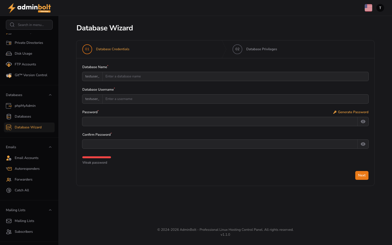 Database Wizard