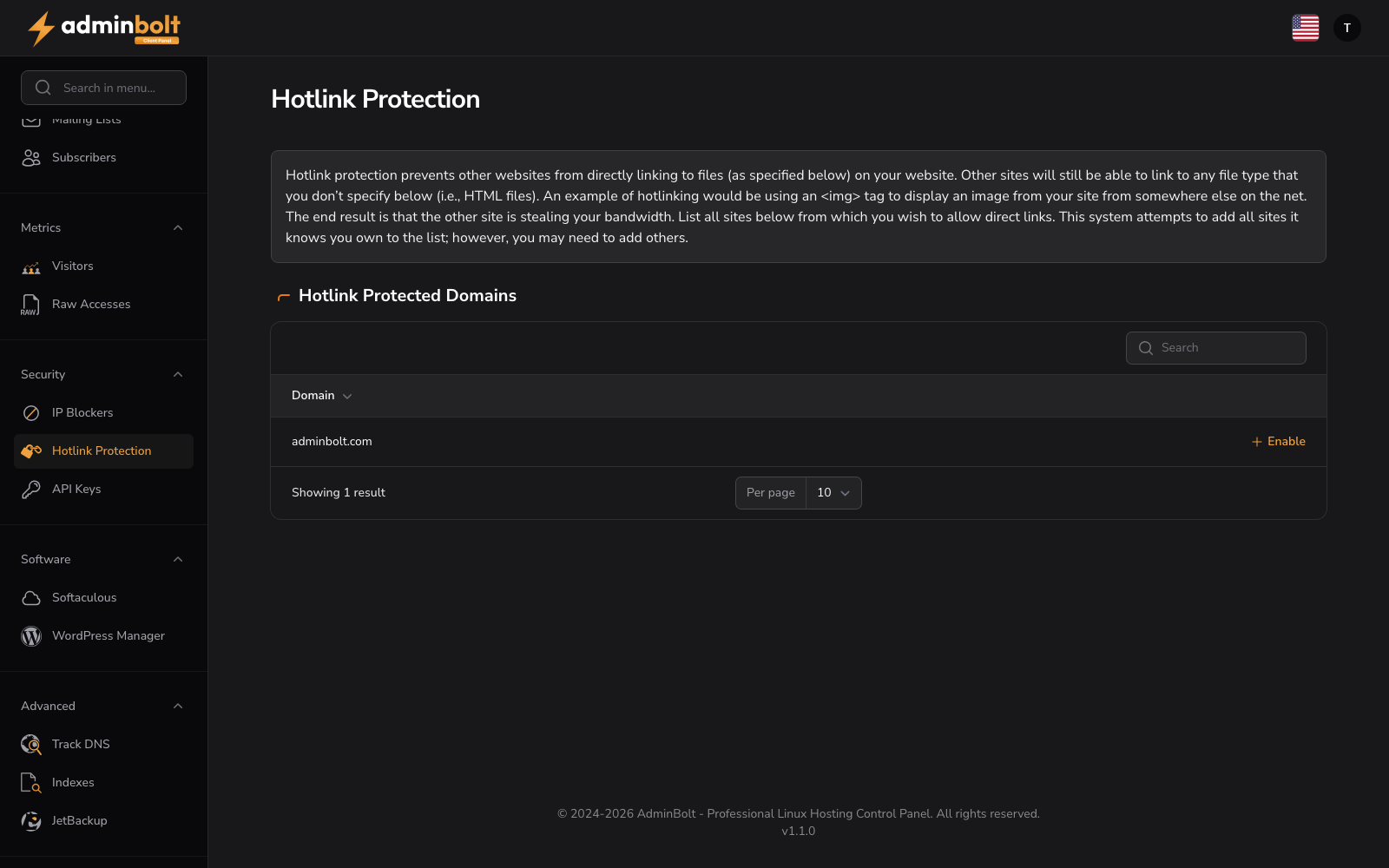 Hotlink Protection
