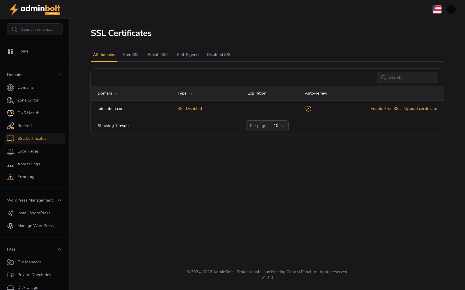SSL Certificates