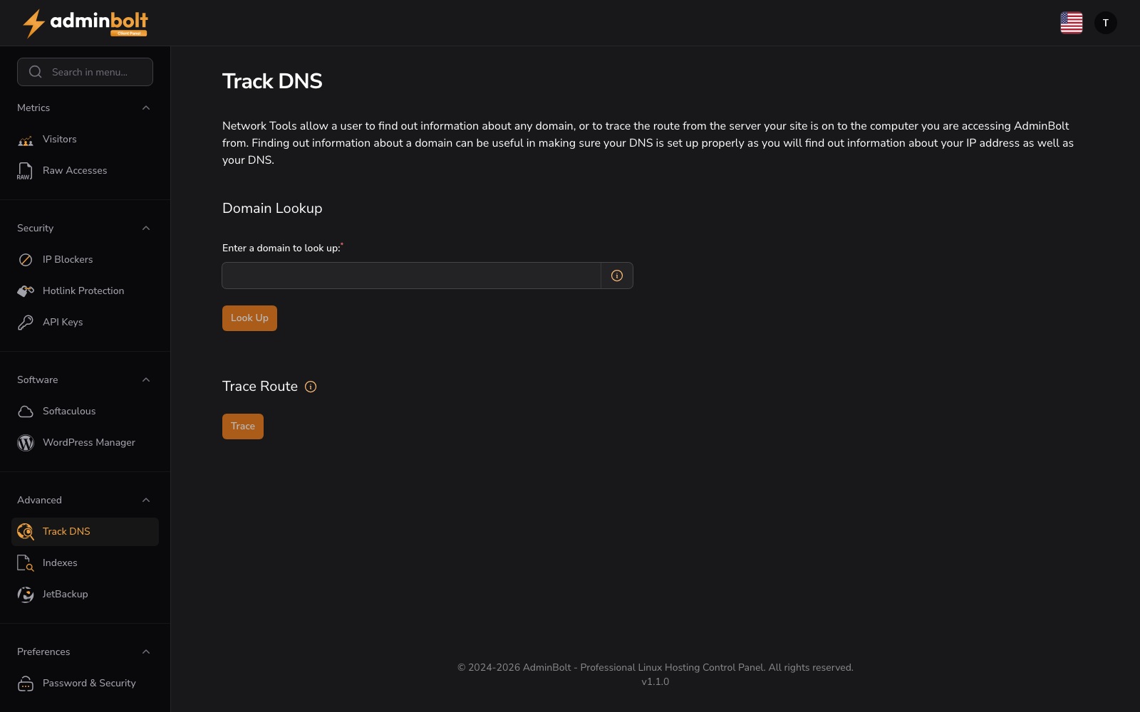 Track DNS