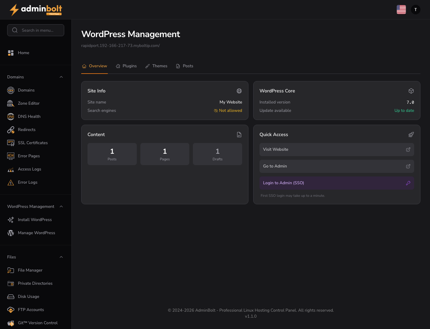 WordPress Management