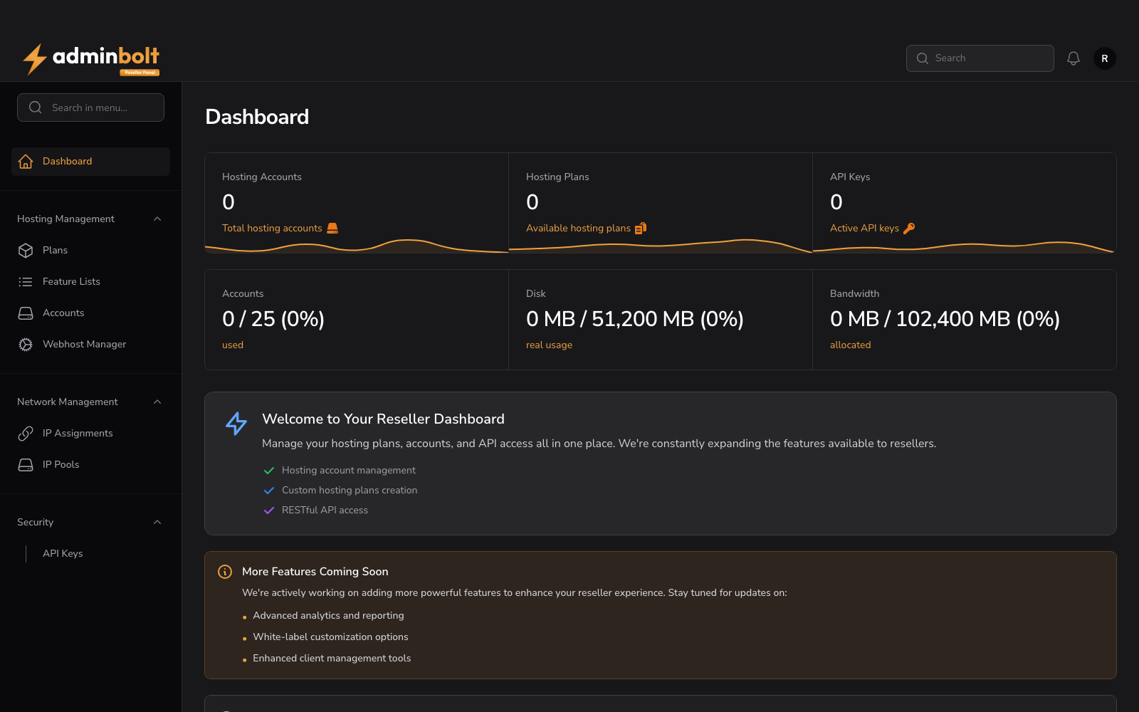 Reseller Dashboard