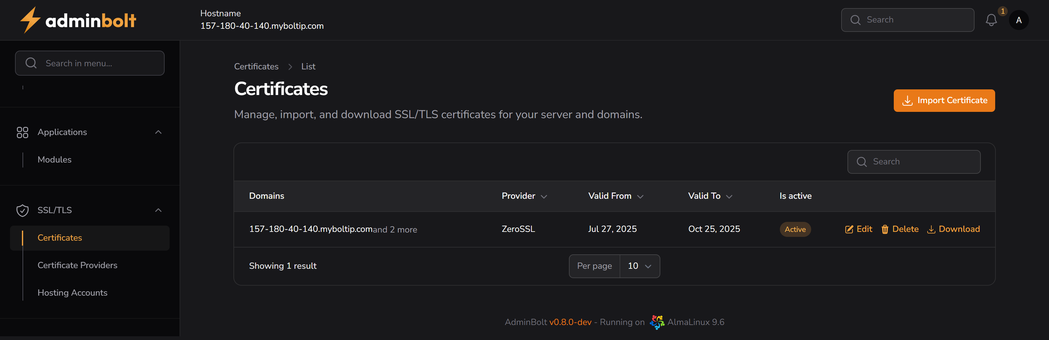Certificates Overview