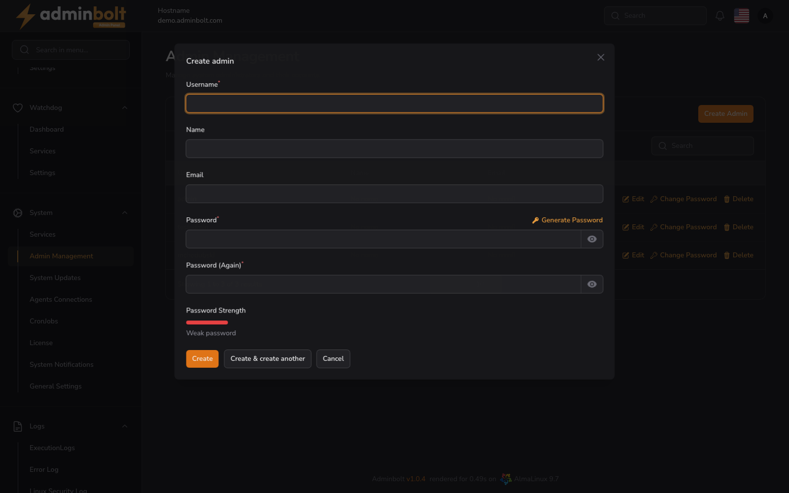 Admin Management Overview