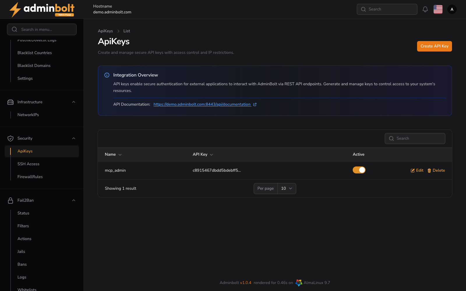 API Keys Overview