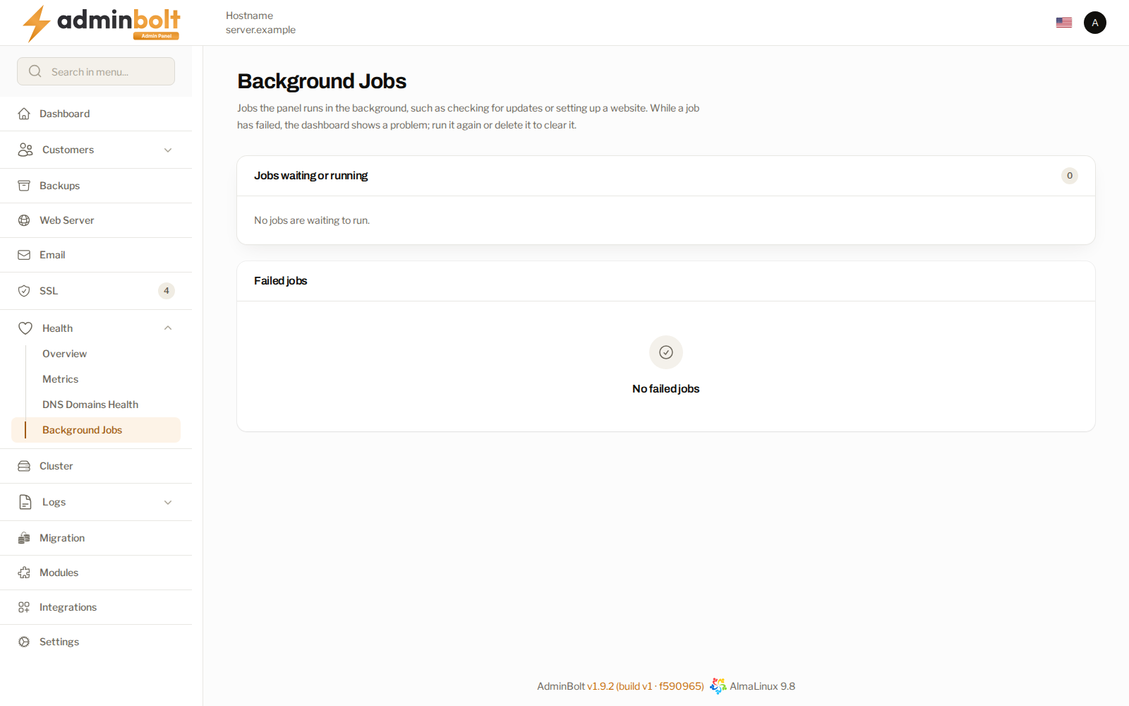 Background Jobs with no jobs waiting and no failed jobs