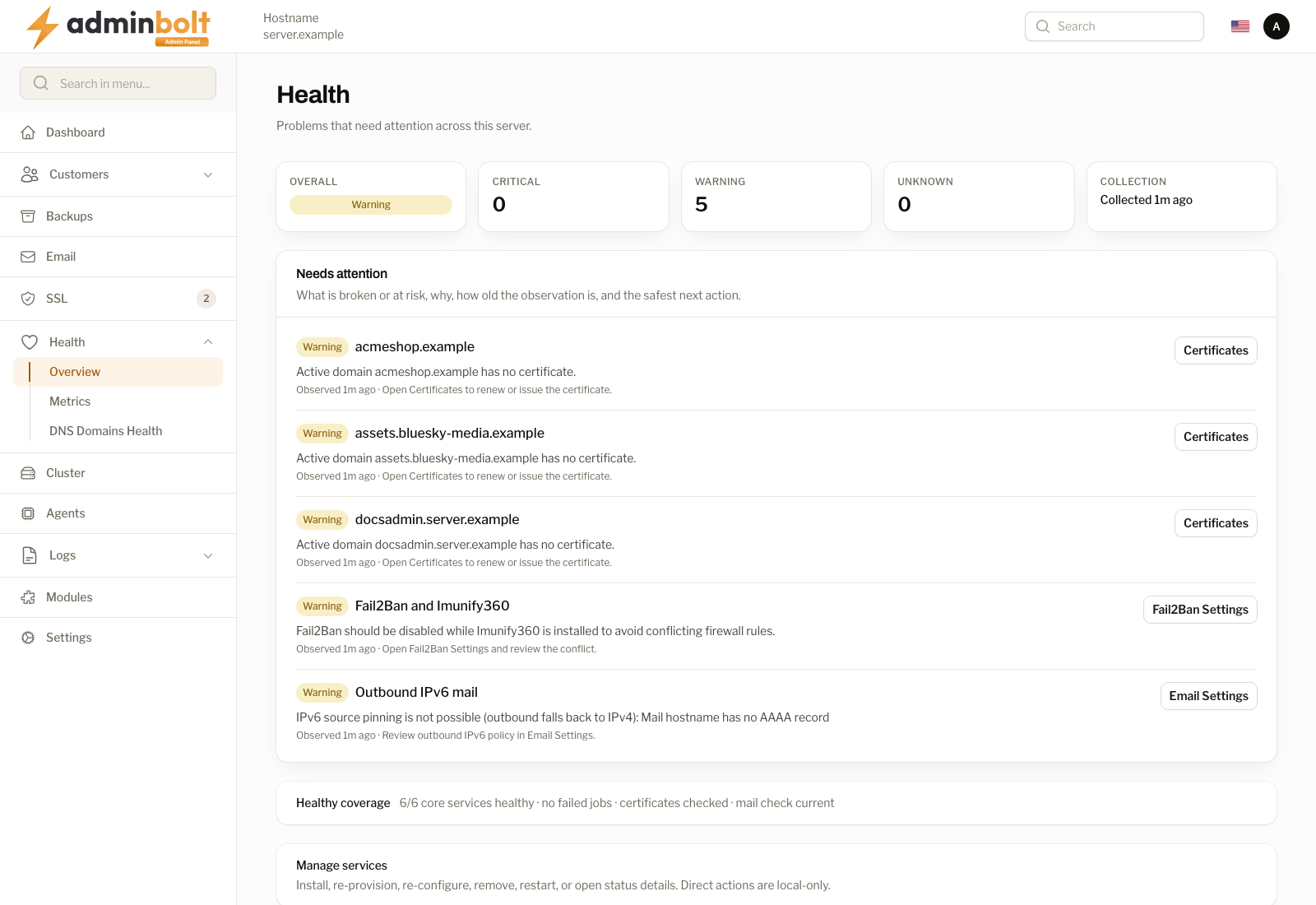 Health overview