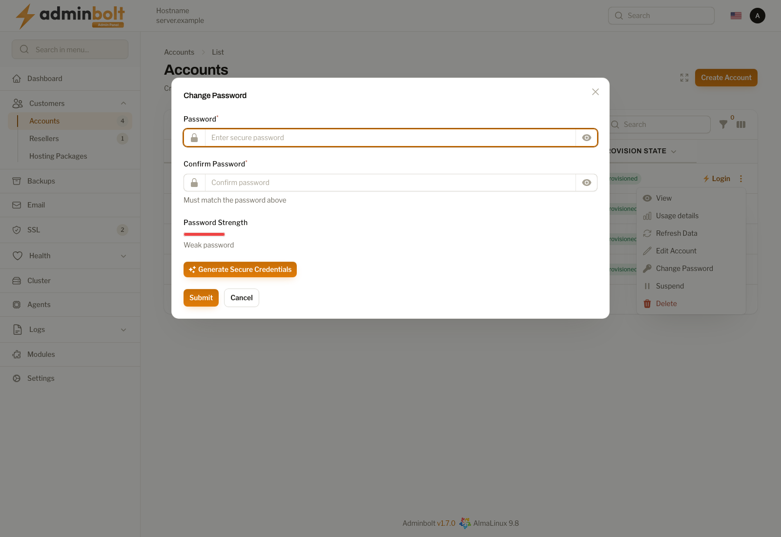 Change Password