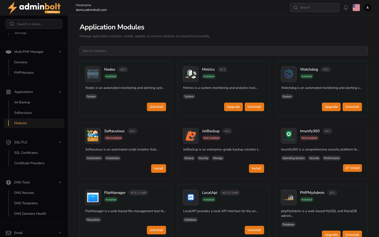 Application Modules