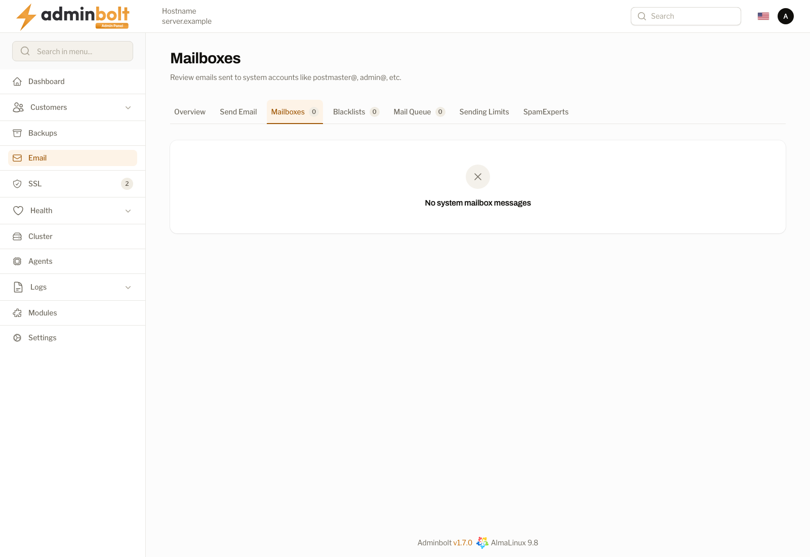 System Mailbox