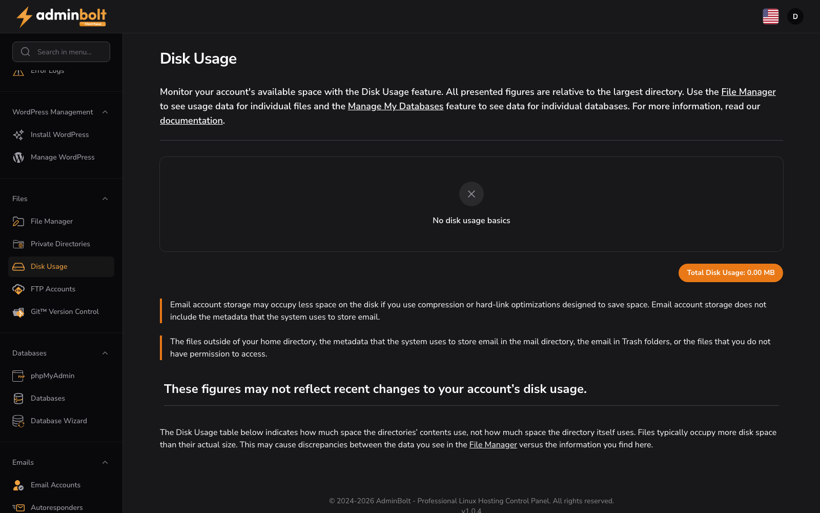 Disk Usage