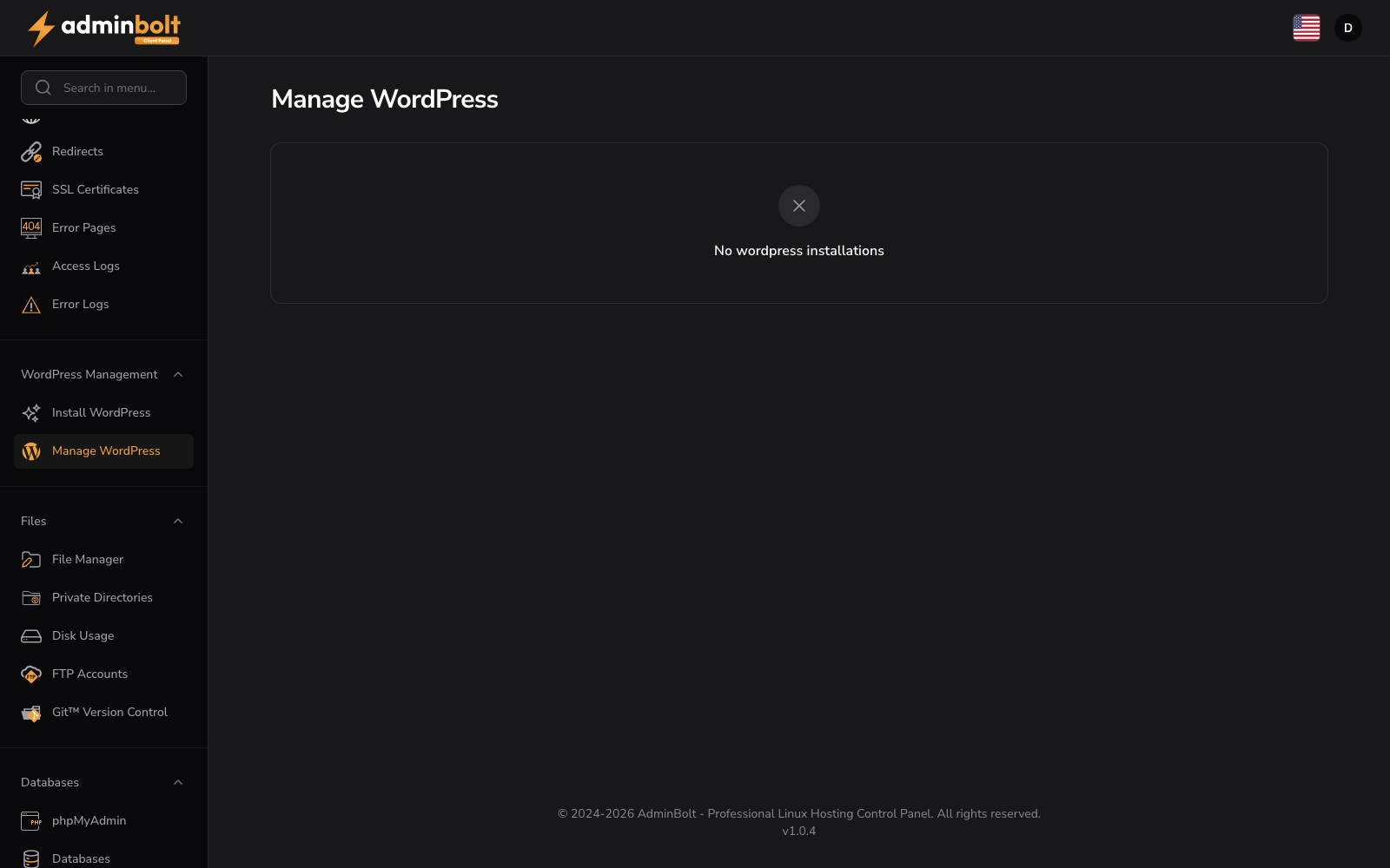 Manage WordPress