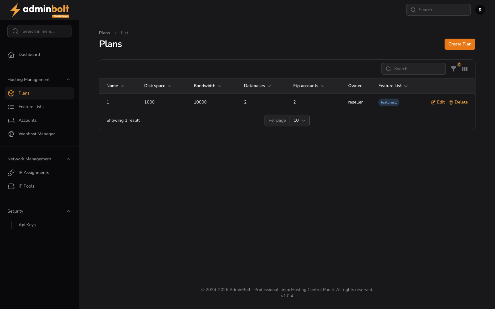 Reseller Plans