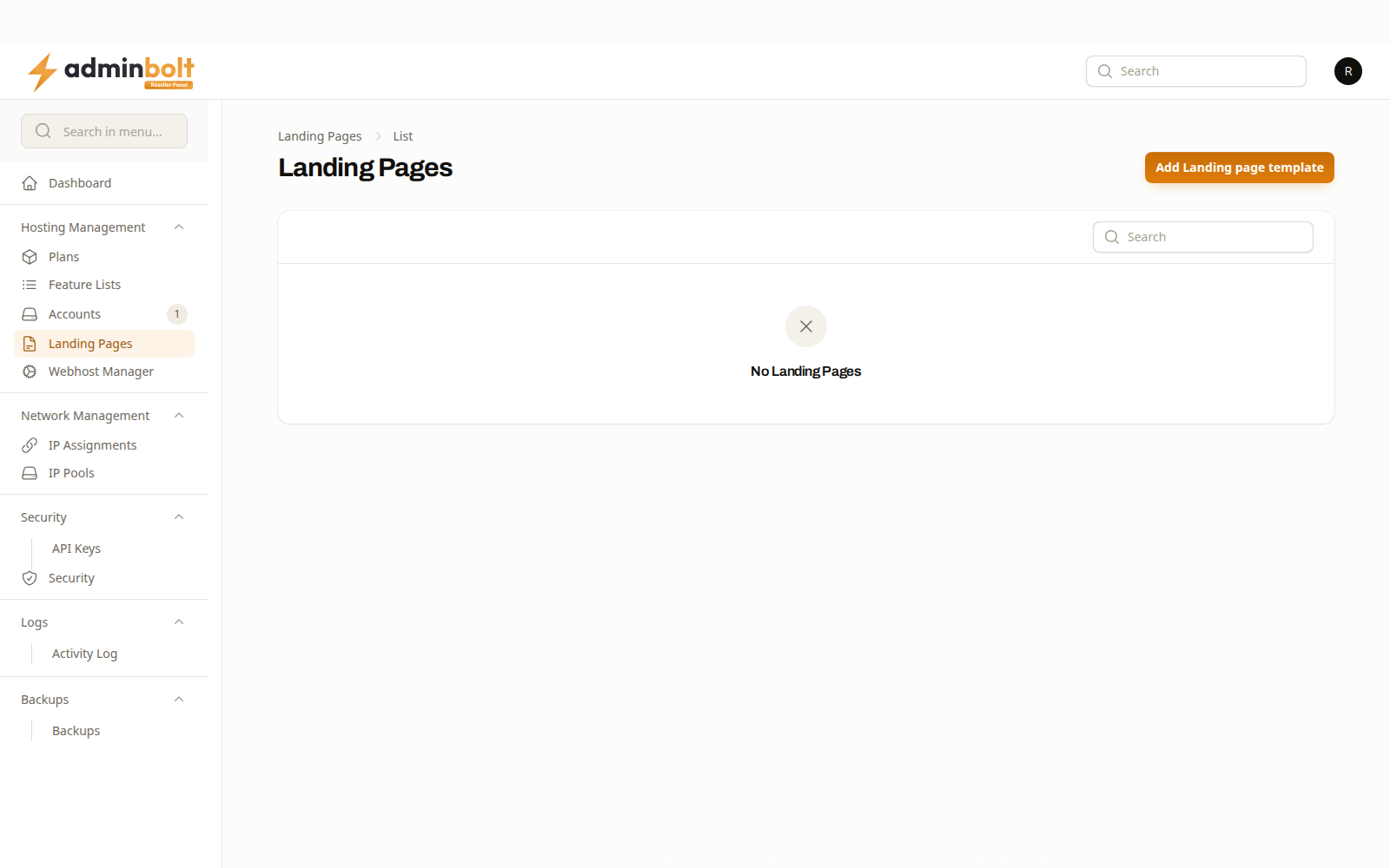The reseller landing page templates