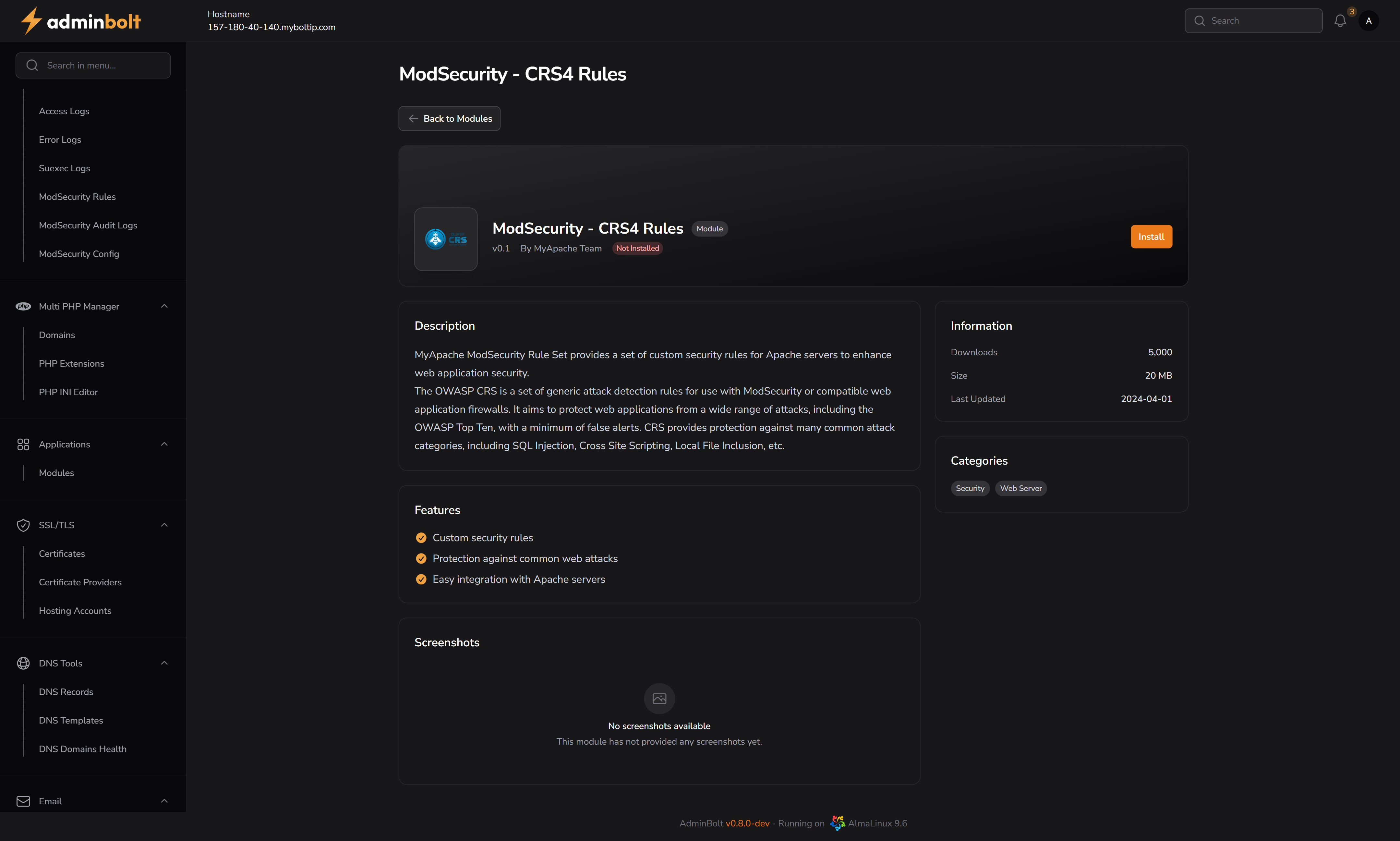 ModSecurity – CRS4 Rules
