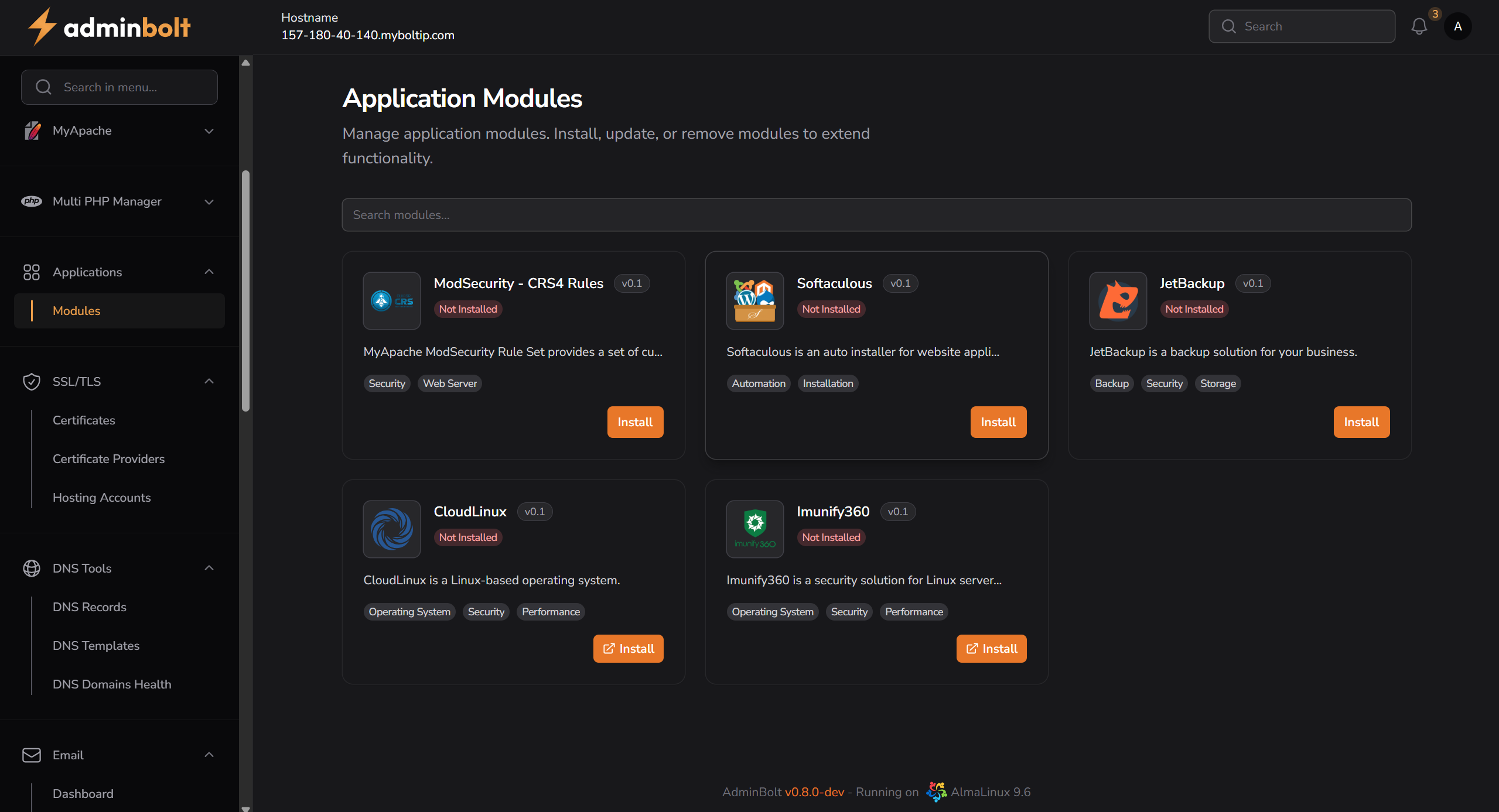 Application Modules